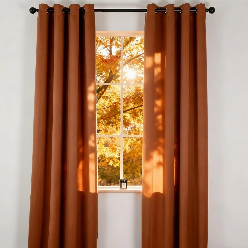 Urban Mocha Half Blackout Curtains Polyester Curtain Fabrics best